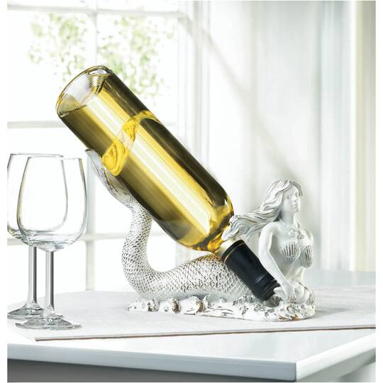 9.5" Mermaid Wine Bottle Holder